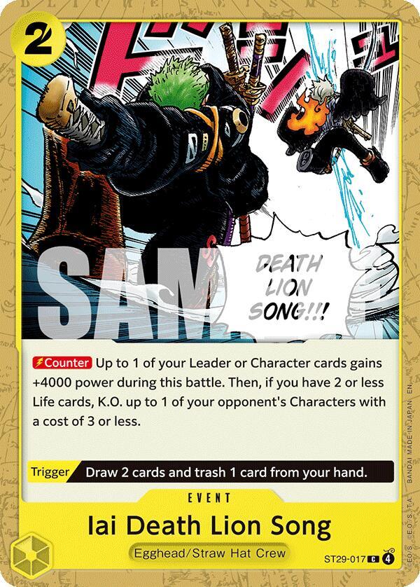 Iai Death Lion Song - Starter Deck 29: Egghead - C - ST29-017