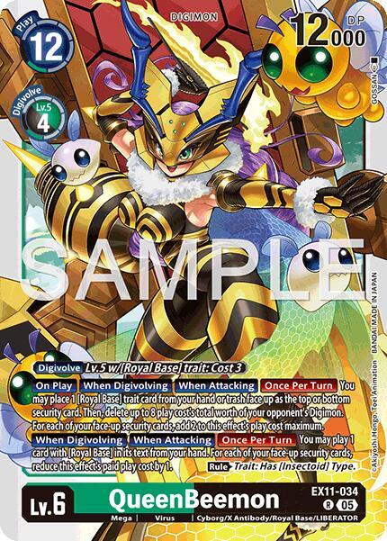 QueenBeemon - Dawn of Liberator - Rare - EX11-034 R