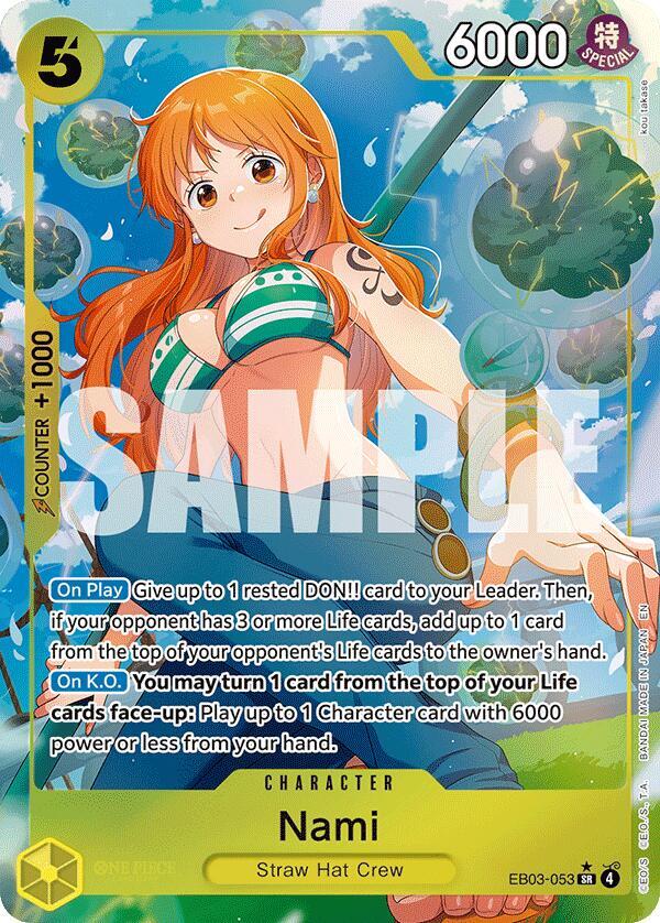 Nami (053) (Alternate Art) - Extra Booster: One Piece Heroines Edition - SR - EB03-053
