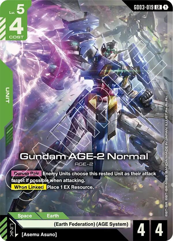 Gundam AGE-2 Normal - Steel Requiem - Legend Rare - GD03-019