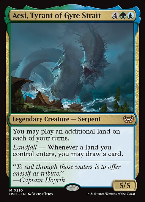 Aesi, Tyrant of Gyre Strait - Commander: Duskmourn: House of Horror - M - 210