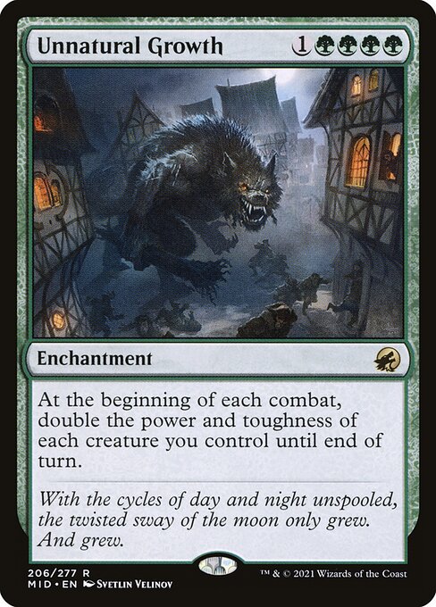 Unnatural Growth - Innistrad: Midnight Hunt - R - 206