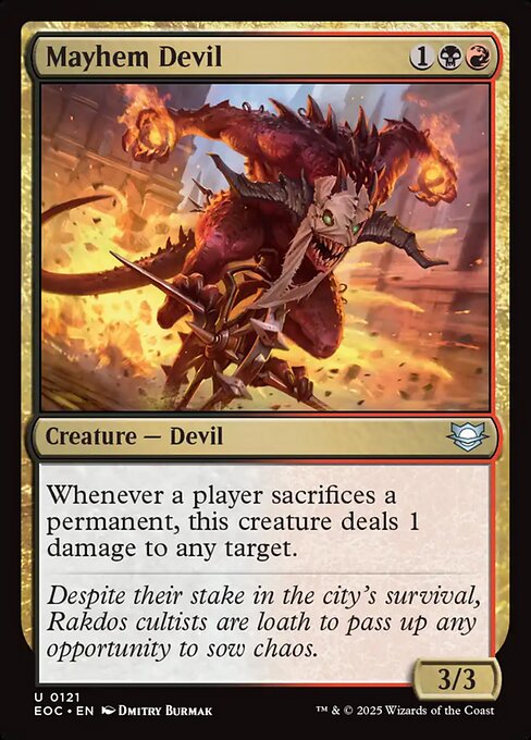 Mayhem Devil - Commander: Edge of Eternities - U - 121