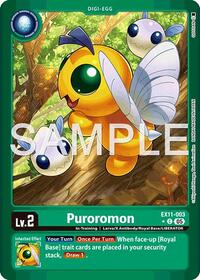 Puroromon (Limited Foil) - Dawn of Liberator - Common - EX11-003 C