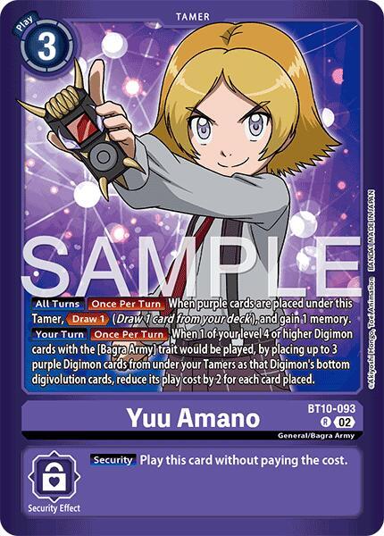 Yuu Amano - Limited Card Pack -Another Knight- - Rare - BT10-093 R