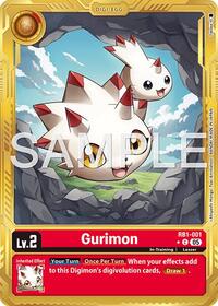 Gurimon (Gold Border) - Advanced Booster Digimon Generation - Common - RB1-001 C