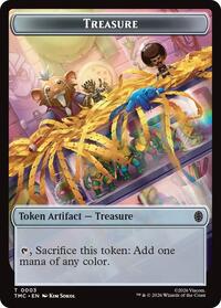 Treasure // Clue Double-Sided Token - Commander: Teenage Mutant Ninja Turtles - T - 3 // 2