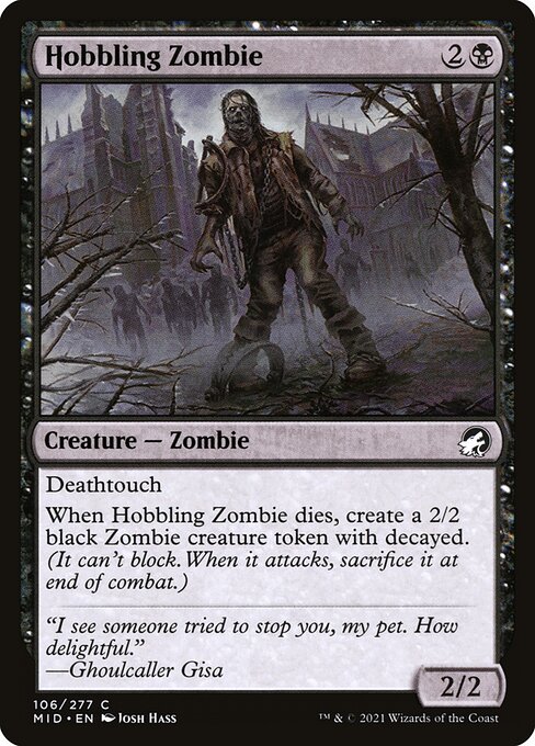 Hobbling Zombie - Innistrad: Midnight Hunt - C - 106