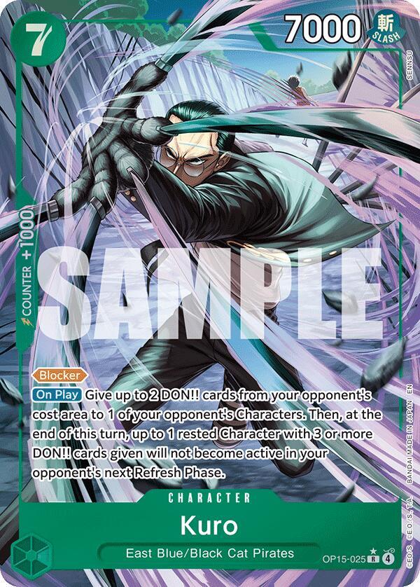Kuro (Alternate Art) - Adventure on Kami's Island - R - OP15-025
