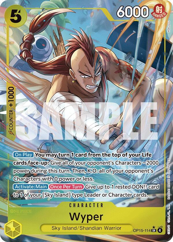 Wyper (Alternate Art) - Adventure on Kami's Island - SR - OP15-114