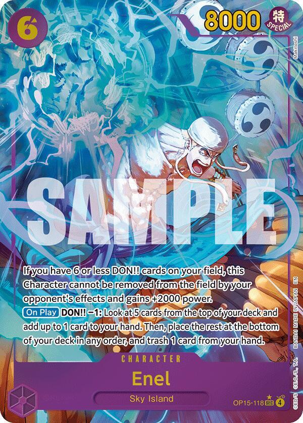 Enel (OP15-118) (Alternate Art) - Adventure on Kami's Island - SEC - OP15-118