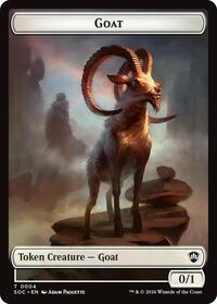 Goat // Fungus Beast Double-Sided Token - Commander: Secrets of Strixhaven - T - 4 // 17