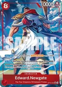 Edward.Newgate (Alternate Art) - The Time of Battle - SR - OP16-003