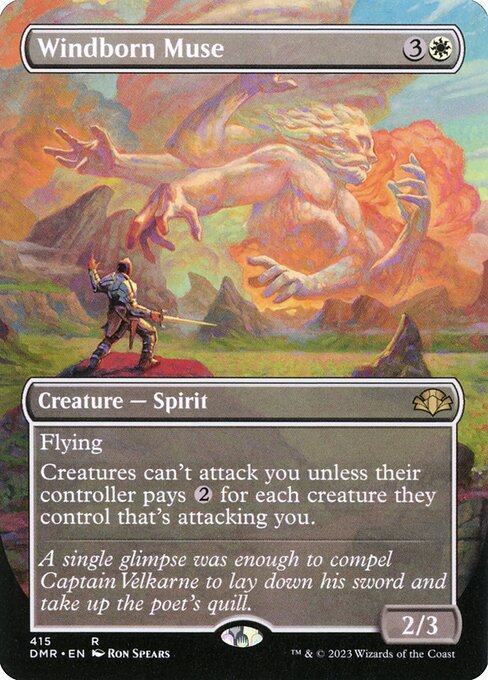 Windborn Muse (Borderless) - Dominaria Remastered - R - 415