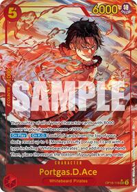 Portgas.D.Ace (118) (Alternate Art) - The Time of Battle - SEC - OP16-118