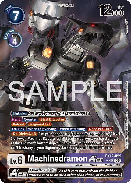 Machinedramon ACE (Alternate Art) - Digital World Shambala - Super Rare - EX12-059 SR