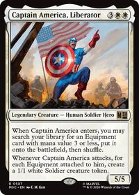 Captain America, Liberator - Commander: Marvel Super Heroes - R - 587