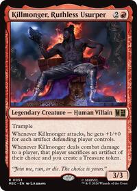 Killmonger, Ruthless Usurper (Surge Foil) - Commander: Marvel Super Heroes - R - 53