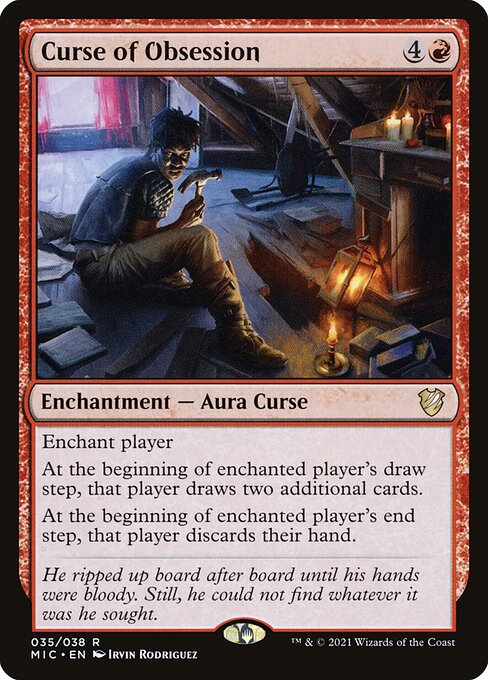 Curse of Obsession - Commander: Innistrad: Midnight Hunt - R - 35