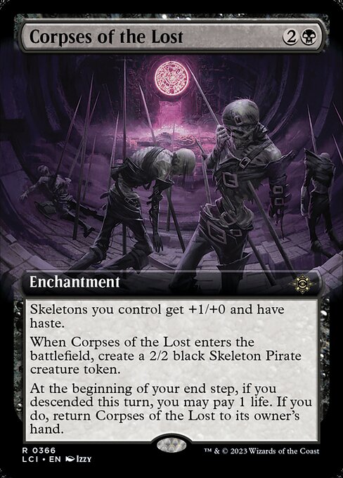 Corpses of the Lost (Extended Art) - The Lost Caverns of Ixalan - R - 366