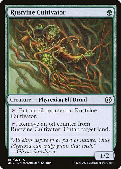Rustvine Cultivator - Phyrexia: All Will Be One - C - 181