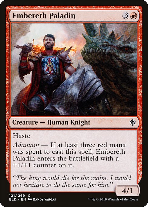 Embereth Paladin - Throne of Eldraine - C - 121