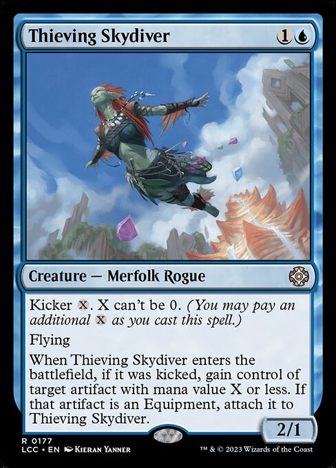 Thieving Skydiver - Commander: The Lost Caverns of Ixalan - R - 177