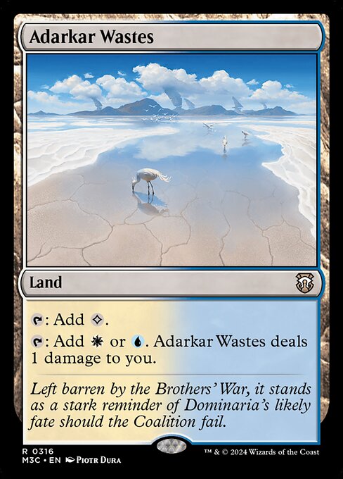 Adarkar Wastes (Ripple Foil) - Commander: Modern Horizons 3 - R - 316