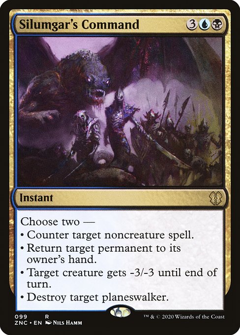 Silumgar's Command - Commander: Zendikar Rising - R - 99