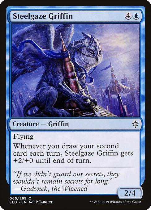Steelgaze Griffin - Throne of Eldraine - C - 65