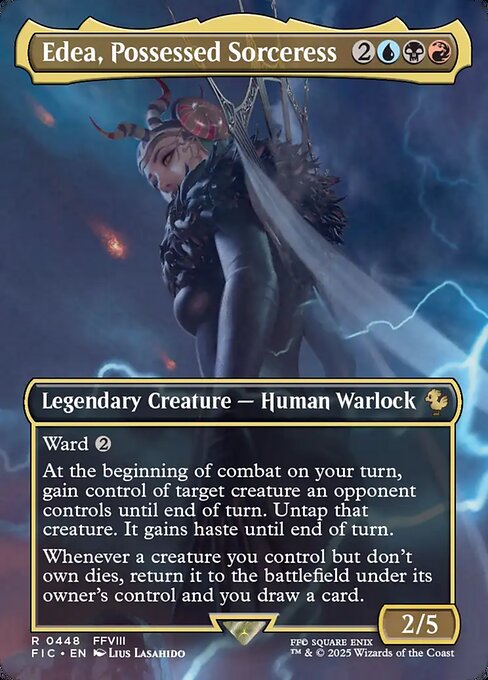Edea, Possessed Sorceress (Borderless) - Commander: FINAL FANTASY - R - 448