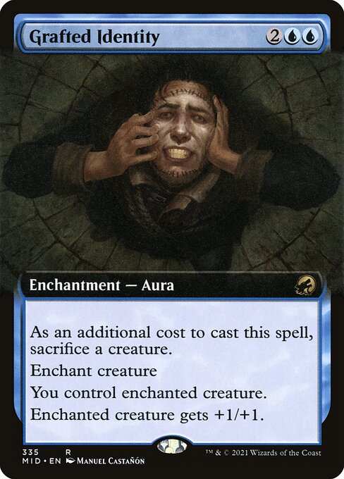 Grafted Identity (Extended Art) - Innistrad: Midnight Hunt - R - 335
