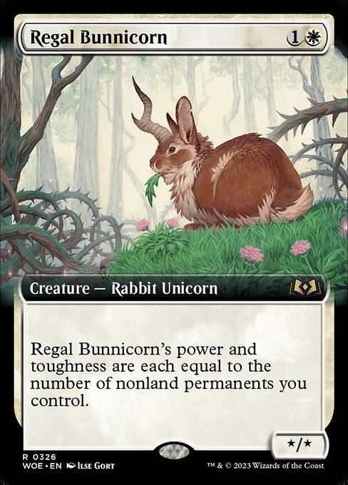 Regal Bunnicorn (Extended Art) - Wilds of Eldraine - R - 326