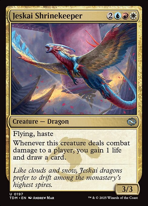 Jeskai Shrinekeeper - Tarkir: Dragonstorm - U - 197