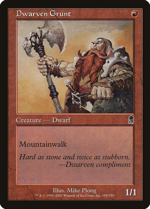 Dwarven Grunt - Odyssey - C - 185