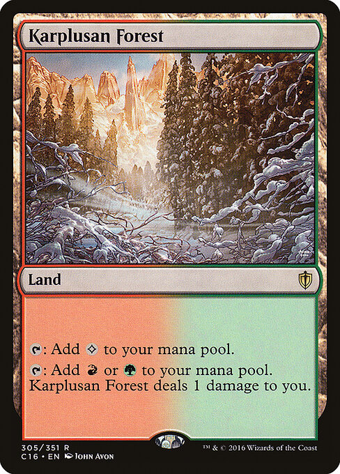 Karplusan Forest - Commander 2016 - R - 305