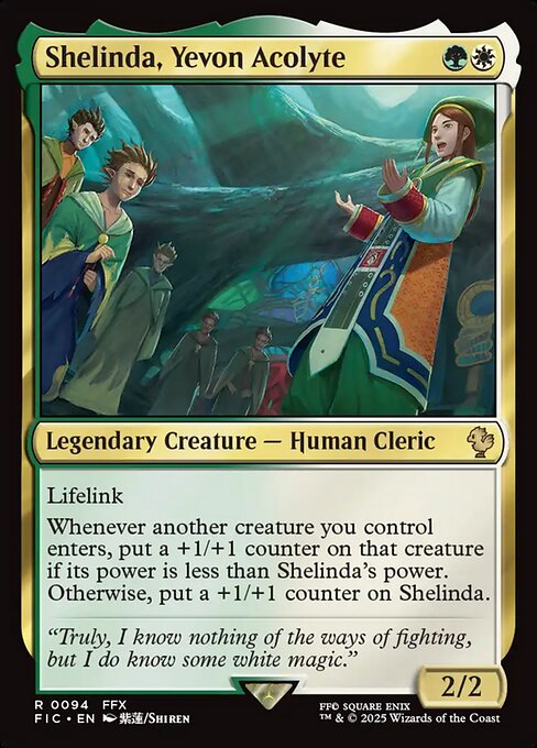 Shelinda, Yevon Acolyte - Commander: FINAL FANTASY - R - 94