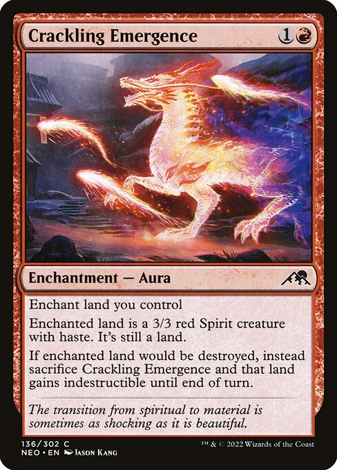 Crackling Emergence - Kamigawa: Neon Dynasty - C - 136