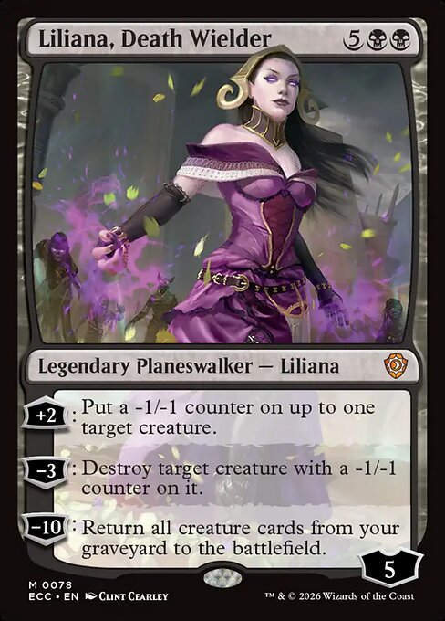 Liliana, Death Wielder - Commander: Lorwyn Eclipsed - M - 78