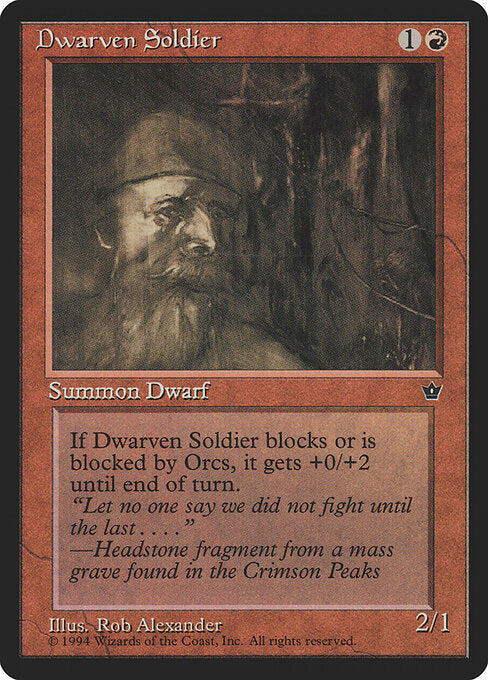 Dwarven Soldier (Alexander) - Fallen Empires - C