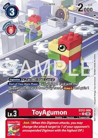 ToyAgumon (Box Topper) - Digital World Shambala - Rare - EX12-008 R