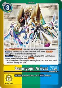 Sanmyojin Arrival (Limited Foil) - Digital World Shambala - Common - EX12-070 C