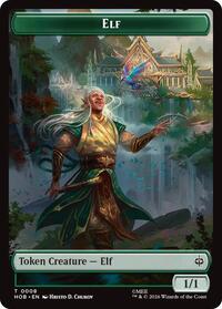Elf // Treasure (0013) Double-Sided Token - The Hobbit - T - 8 // 13