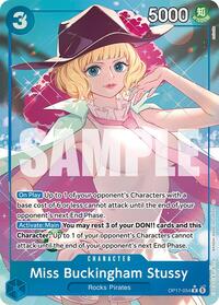 Miss Buckingham Stussy (Alternate Art) - The World's Strongest Warriors - R - OP17-054