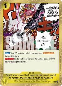 Don't you know that even in the cruel world of pirates there's still a code of honor?!! - The World's Strongest Warriors - R - OP17-115