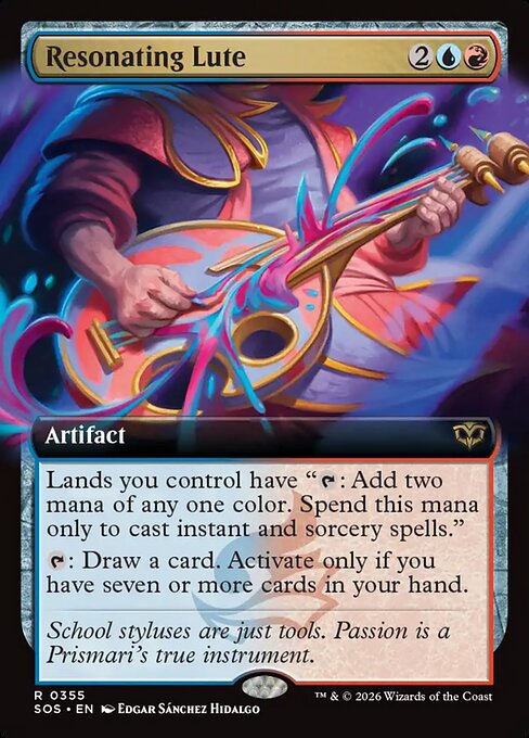 Resonating Lute (Extended Art) - Secrets of Strixhaven - R - 355
