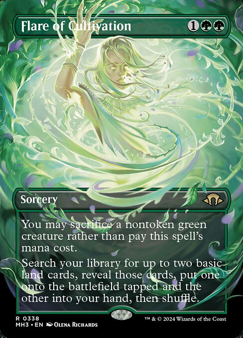 Flare of Cultivation (Borderless) - Modern Horizons 3 - R - 338
