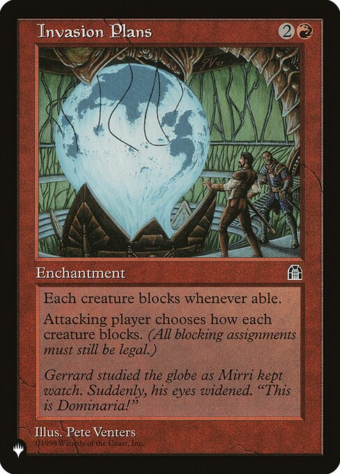Invasion Plans - The List Reprints - R