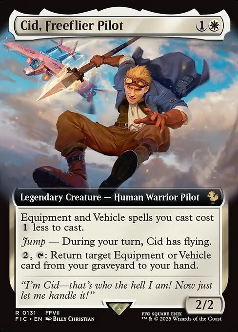 Cid, Freeflier Pilot (Extended Art) - Commander: FINAL FANTASY - R - 131