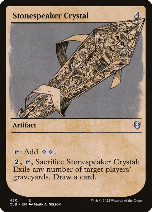 Stonespeaker Crystal (Showcase) - Commander Legends: Battle for Baldur's Gate - U - 450